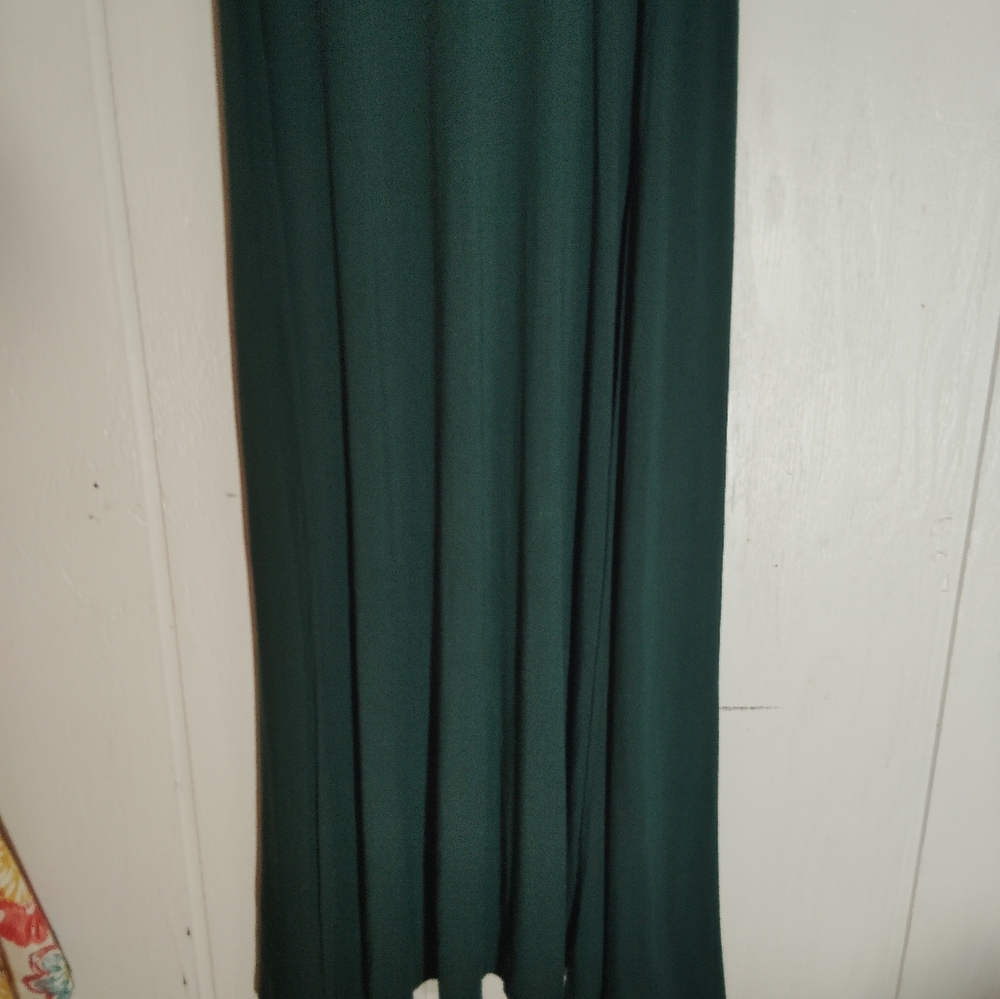 NWT!! LULU'S, Forest Green Long Sleeve Maxi Dress. Size XS - Picture 7 of 11